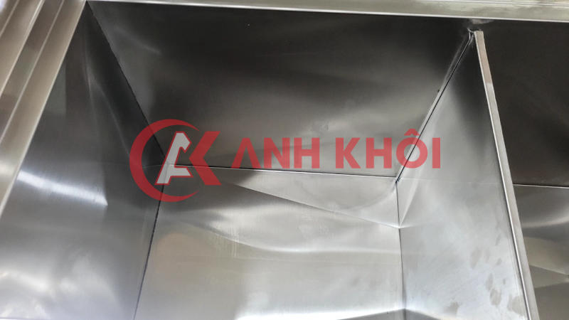 Thùng đá inox âm quầy kích thước theo yêu cầu