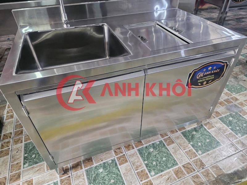 Quầy inox 1m2