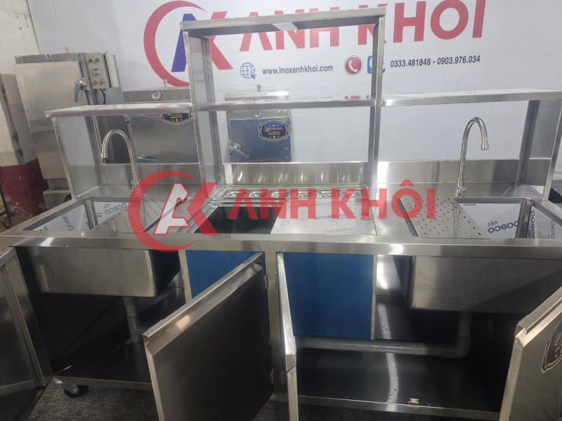 Quầy pha chế inox 2m