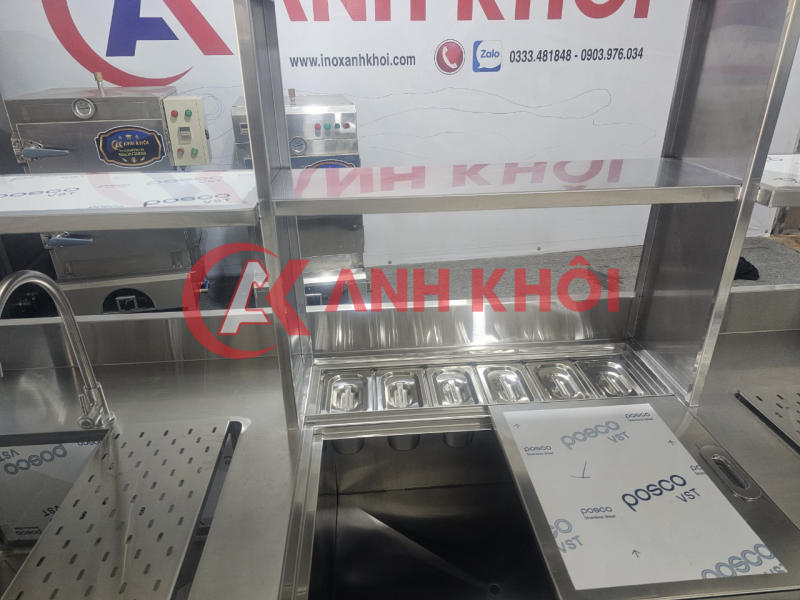 Nồi phở điện inox đa dạng kích thước tại Inox Anh Khôi