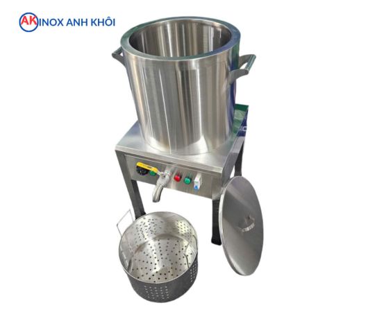 Nồi Nấu Điện Inox 304 40 Lít Chân Cao NND16304