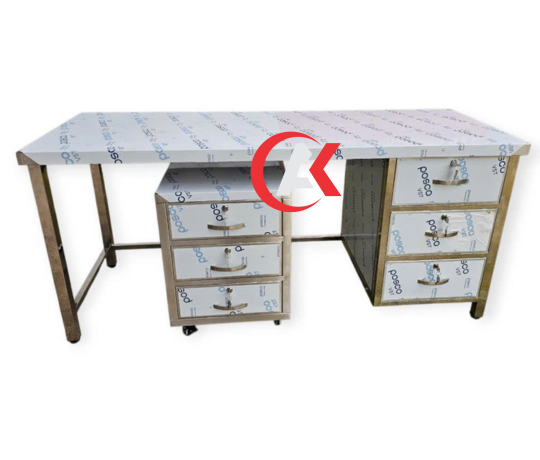 GIA CÔNG COMBO BÀN LÀM VIỆC INOX 304 GC22