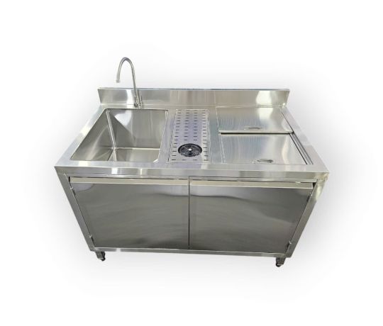 Chậu Rửa Kèm Thùng Đá Inox CR07304