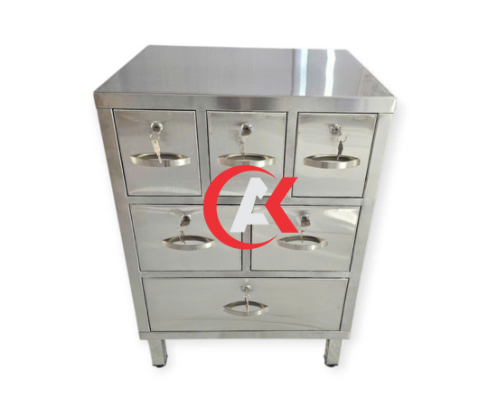 TỦ INOX 6 HỌC KÉO TLK10304