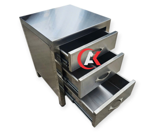 TỦ INOX 3 HỘC KÉO TLK11304