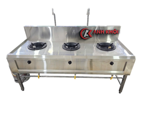 Bếp Á 3 Họng Inox 201 BA02201