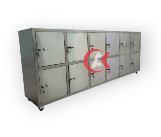 TỦ LOCKER INOX 12 NGĂN CÓ KHÓA TLK01304