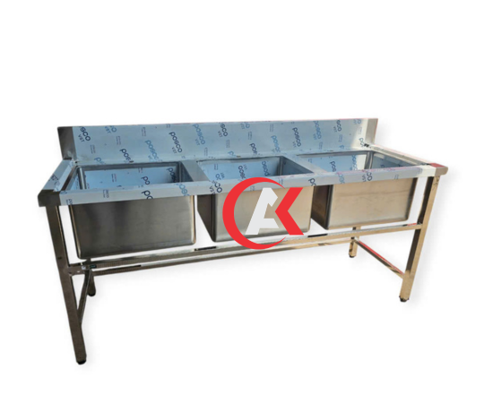 CHẬU RỬA 3 NGĂN CR06