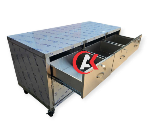 GIA CÔNG TỦ INOX 3 HỌC KÉO GC36