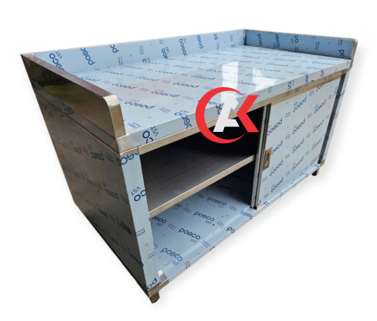  TỦ INOX 304 CỬA LÙA T18