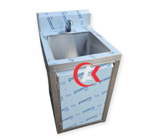 Tủ Chậu Inox Gắn Vòi Cảm Ứng GC67
