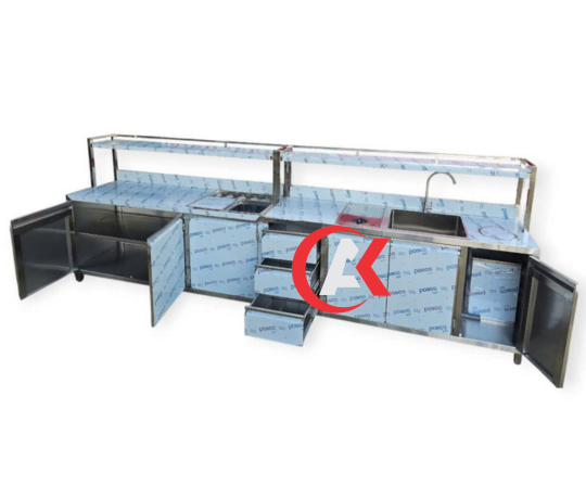 Quầy pha chế inox đẹp QP12