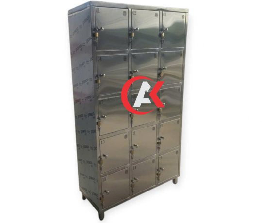 Tủ Locker Inox 304 15 Ngăn Có Khóa T23