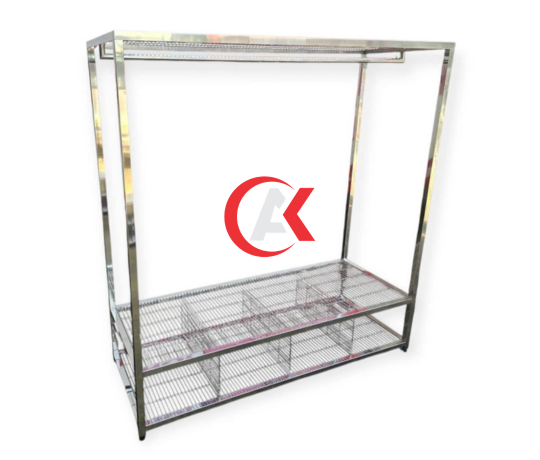 Kệ Inox Dạng Láp Để Hàng Theo Kích Thước Yêu Cầu K08