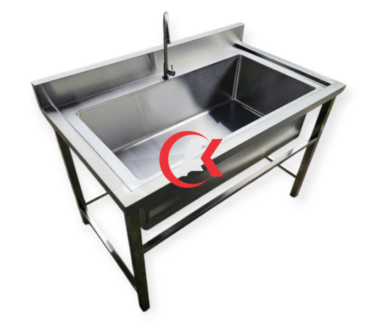 Chậu Rửa Inox 304 1 Ngăn Lớn D1200 × R700 × C800mm Theo Yêu Cầu C24