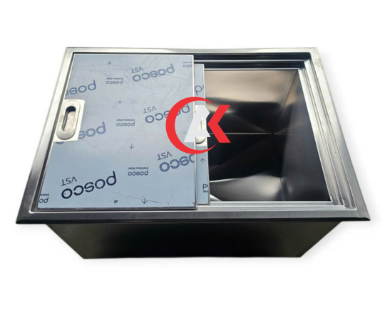 THÙNG ĐÁ ÂM QUẦY INOX 304 TD03