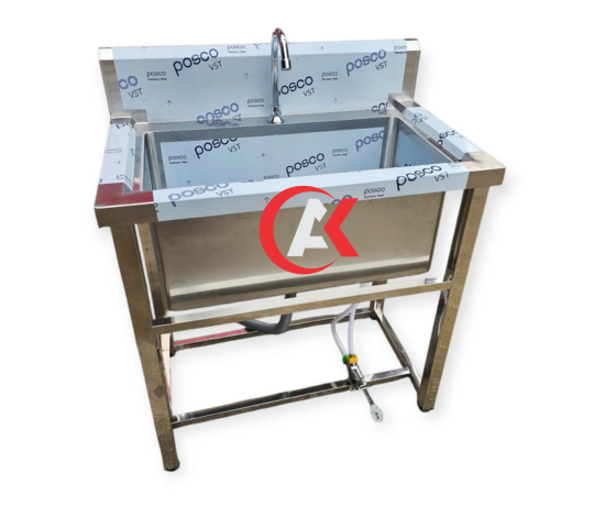 GIA CÔNG CHẬU RỬA INOX 304 ĐẠP CHÂN THEO YÊU CẦU GC24