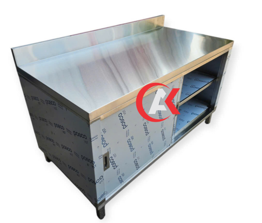 TỦ INOX 304 CỬA LÙA CÓ GÁY , CHIA NGĂN  T10